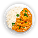 Rice With Korma Sauce 
