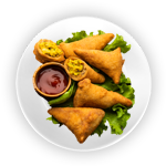 2 Pcs Vegetable Samosa 