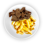 Chips, Cheese & Donner Meat 